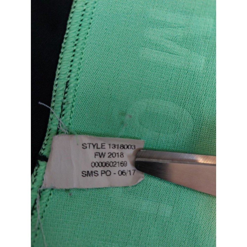 Under Armour Womens Small Heat Gear Black Compression Capri Leggings Black Green - Picture 7 of 11